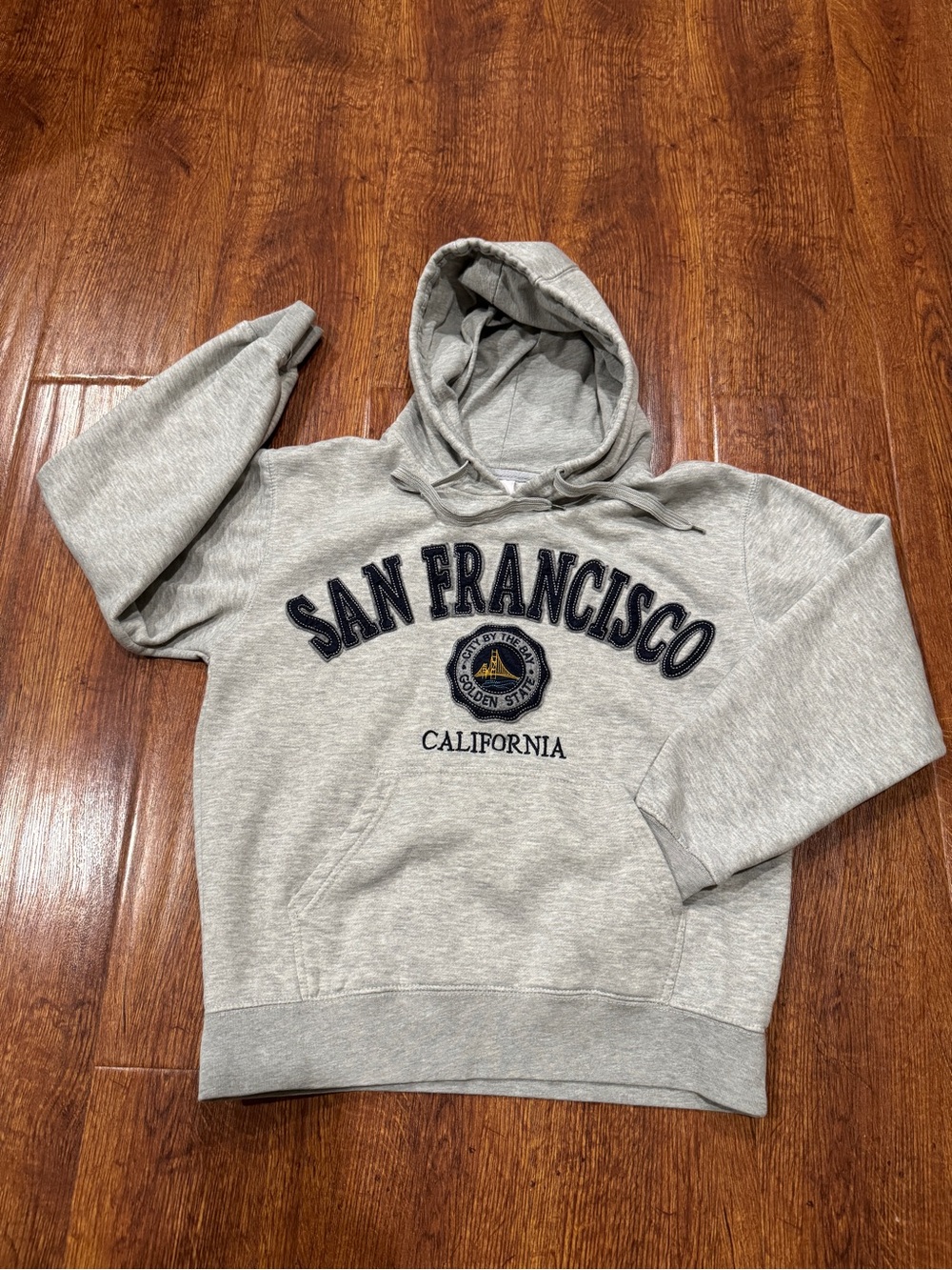 San Francisco California Gray Hooded Sweatshirt size XS